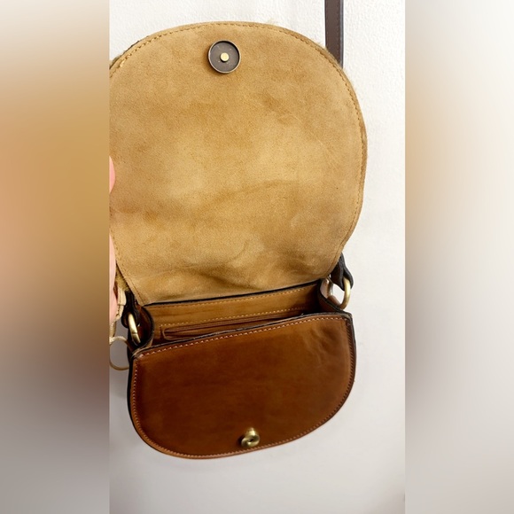 Patricia Nash Rare Shearling Annfield Crossbody  7.5 X 7 Leather Sherpa LIKE NEW - Picture 8 of 8